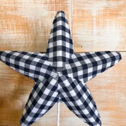 Floral^Liberty Floral Blue Gingham Star Pick