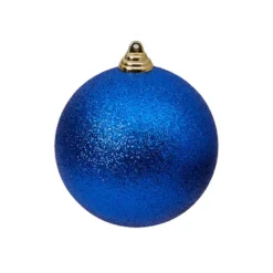Ball Ornaments^Farrisilk Blue Glitter Ball Ornament, 4"