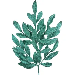 Floral^Direct Export Co. Blue Green Bayleaf Glitter Spray