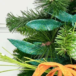 Floral Decor^Direct Export Co. Blue Green Bayleaf Glitter Spray