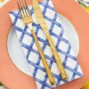 Party Diy^Hester & Cook Blue Lattice Guest Napkin Set