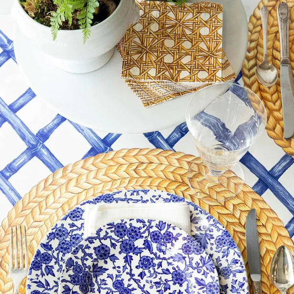 Party Diy^Hester & Cook Blue Lattice Runner