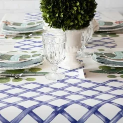 Spring^Hester & Cook Blue Lattice Runner