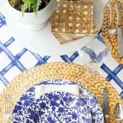 Spring^Hester & Cook Blue Lattice Runner