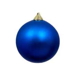 Ball Ornaments^Farrisilk Blue Matte Ball Ornament, 8"