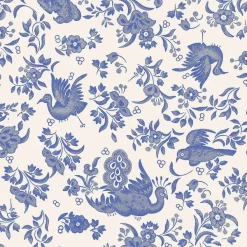 Kitchen & Dining^Hester & Cook Blue Regal Peacock Cocktail Napkin Set