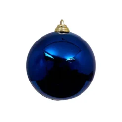 Ball Ornaments^Farrisilk Blue Shiny Ball Ornament, 4"