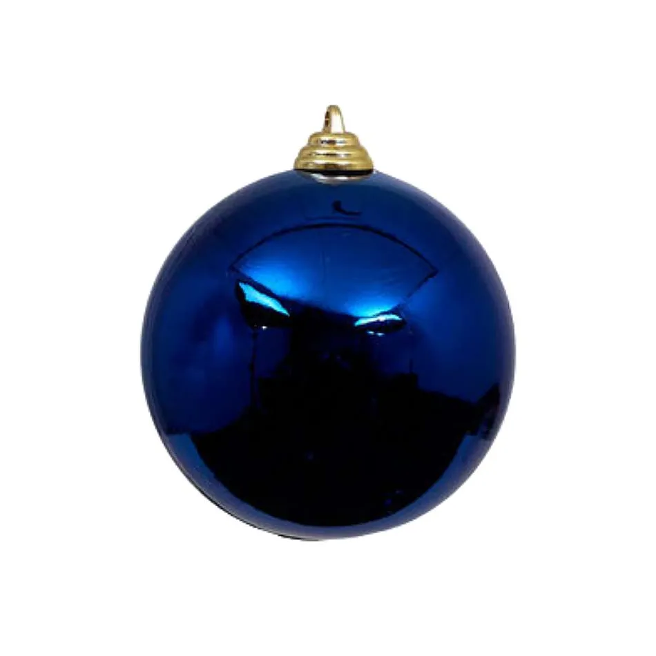 Ball Ornaments^Farrisilk Blue Shiny Ball Ornament, 4"