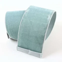 Spring^Farrisilk Blue Velvet Ribbon, 4" X 10Yd
