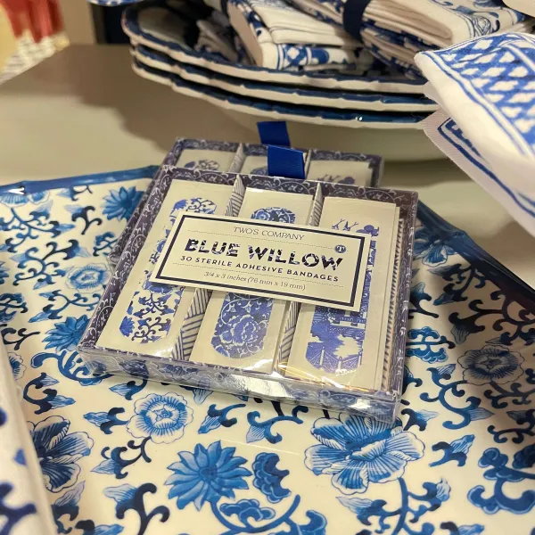 Spring^Two's Company Blue Willow Bandages Gift Box