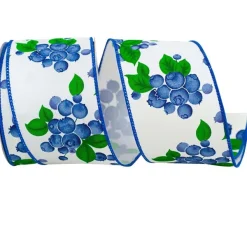 Spring Ribbon^Reliant Ribbon Blueberry Twill Ribbon, 2.5" X 10Yd
