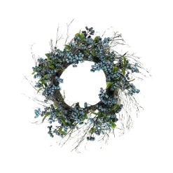 Spring^CRI Blueberry Wreath, 24"