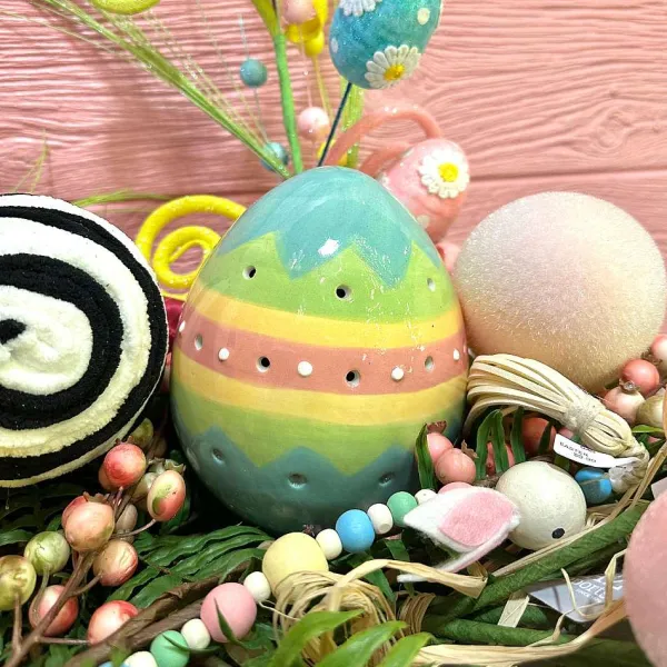 Figurines^180 Degrees Blush Flocked Eggs