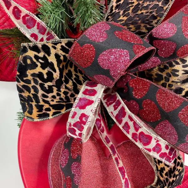 Ribbon^Craig Bachman Bold Hearts Ribbon, 2.5" X 10Yd