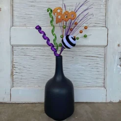 Sprays^Liberty Floral Boo Curly Velvet Ball Spray