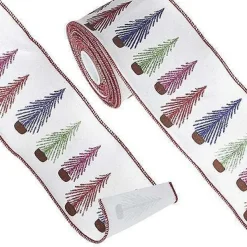 Ribbon^RAZ Bottle Brush Tree Ribbon, 4" X 10Yd