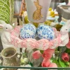 Figurines^RAZ Box Of 6 Blue Floral Eggs