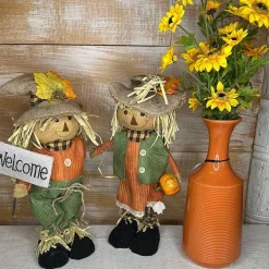 Table Decor^Liberty Floral Boy Decor Scarecrow Standing