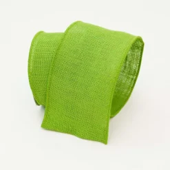 Spring^Farrisilk Bright Lime Burlap, 4" X 10Yd