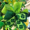 Spring Ribbon^Farrisilk Bright Lime Burlap, 4" X 10Yd
