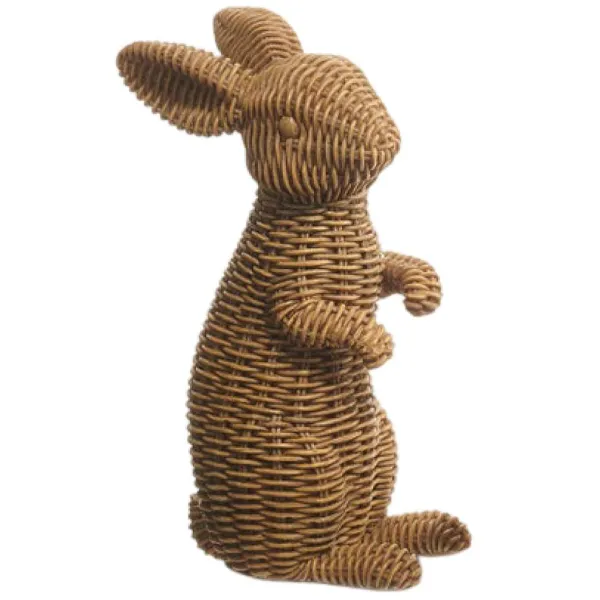 Home Accents^RAZ Brown Basketweave Rabbits