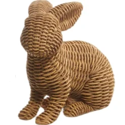 Home Accents^RAZ Brown Basketweave Rabbits
