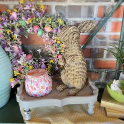 Home Accents^RAZ Brown Basketweave Rabbits