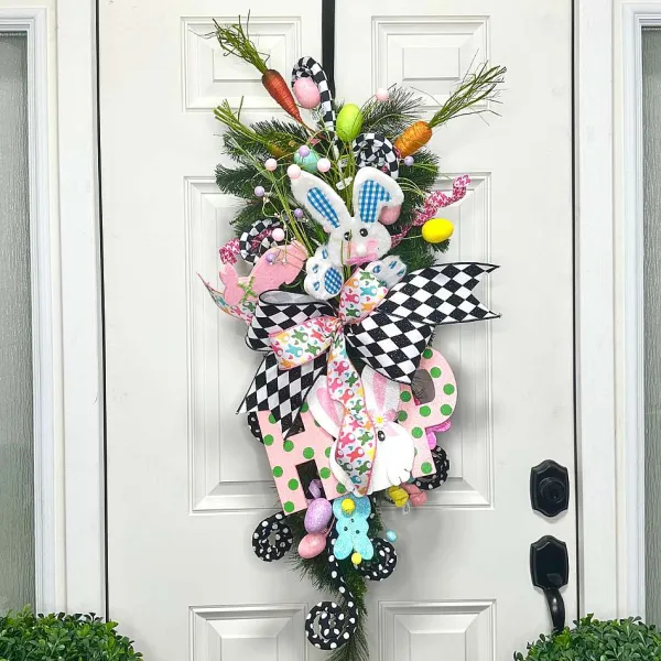 Floral^Liberty Floral Bunny Spray, 24"