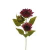 Floral Decor^Liberty Floral Burgandy Sunflower Spray X3