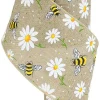 Spring^Craig Bachman Burlap Bee And Daisy Ribbon 4"X10Yd
