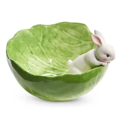 Table Decor^RAZ Cabbage Bunny Bowl