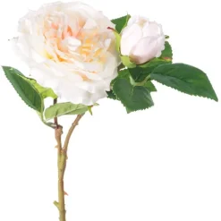 Floral Decor^CRI Cabbage Rose Pick, Cream