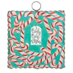 Table Decor^The Round Top Collection Candy Canes Mini Gallery Art