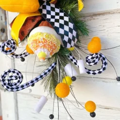 Picks^Liberty Floral Candy Corn Cupcake Pick