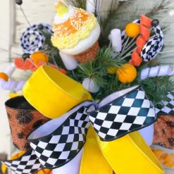 Picks^Liberty Floral Candy Corn Cupcake Pick