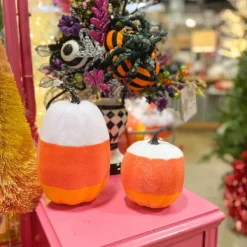 Home Accents^Liberty Floral Candy Corn Pumpkin-Large