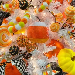 Figurines^Liberty Floral Candy Corn Pumpkin-Small