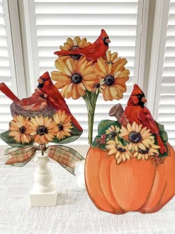 Table Decor^The Round Top Collection Cardinal Nest