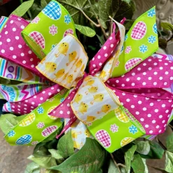Door Decor^* Cayce Easter Chick Embellishment Bow, Large