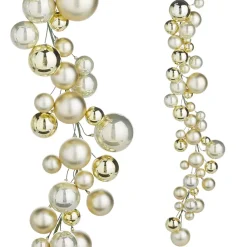 Garlands^RAZ Champagne Ball Garland, 4'