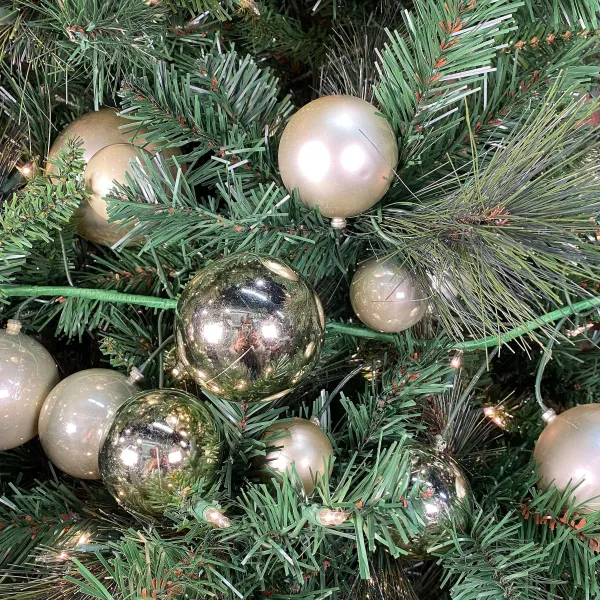 Happy New Year^RAZ Champagne Ball Garland, 4'