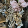 Floral^Regency Champagne Glitter Fern Spray