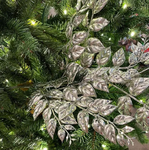 Floral Decor^Direct Export Co. Champagne Metallic Leaf Spray