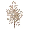 Sprays^Regency Champagne Sequin Leaf Spray