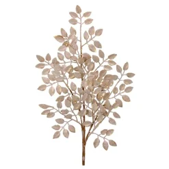 Sprays^Regency Champagne Sequin Leaf Spray
