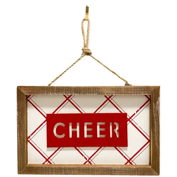 Hanging Decor^Transpac Cheer Plaid Hanging Decor