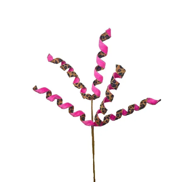Picks^Liberty Floral Cheetah 2-Sided Frizzy Curly Pick