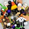 Sprays^Liberty Floral Chenille Candy Corn Curly Spray