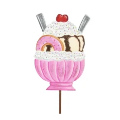 Wall Decor^The Round Top Collection Cherry Heart Ice Cream Sundaes