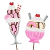 Focal Points^The Round Top Collection Cherry Heart Ice Cream Sundaes